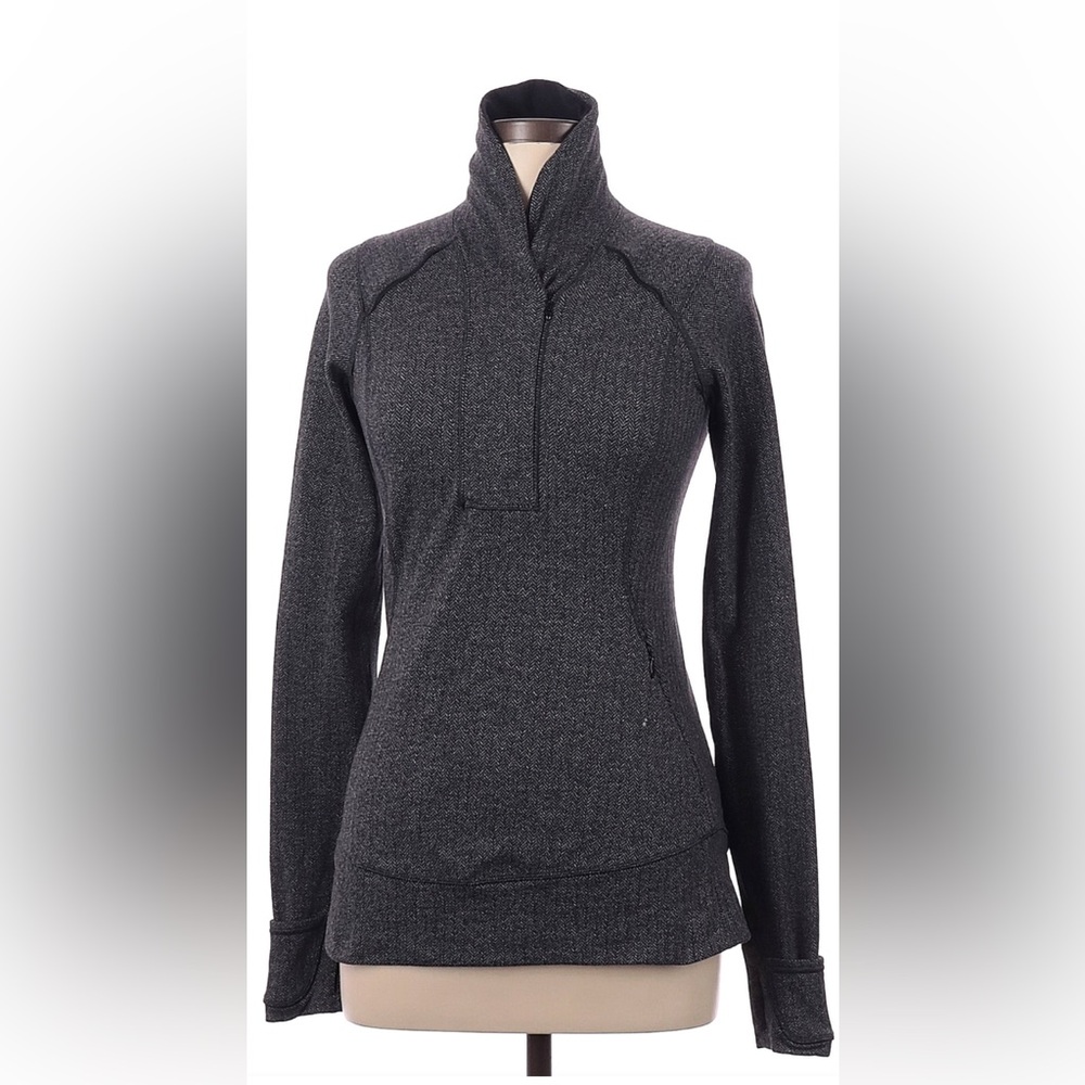 Lululemon Athletica Gray Sweatshirt with Funnel Neck